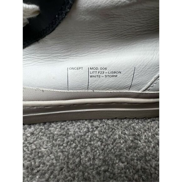 Oncept Women's White Black Lisbon Zip High Top Ultra-Soft Sneakers Size 9.5 NWOT - Picture 6 of 9